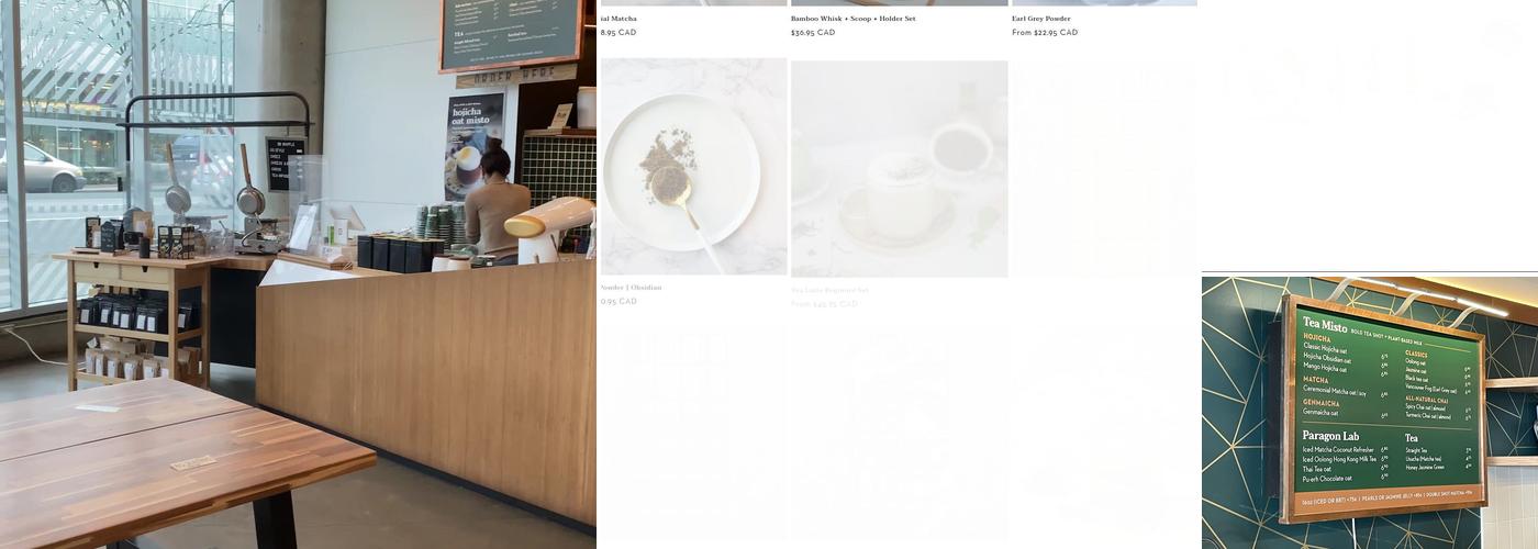 Paragon Tea Room Menu