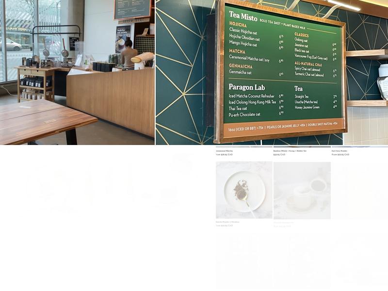 Paragon Tea Room Menu