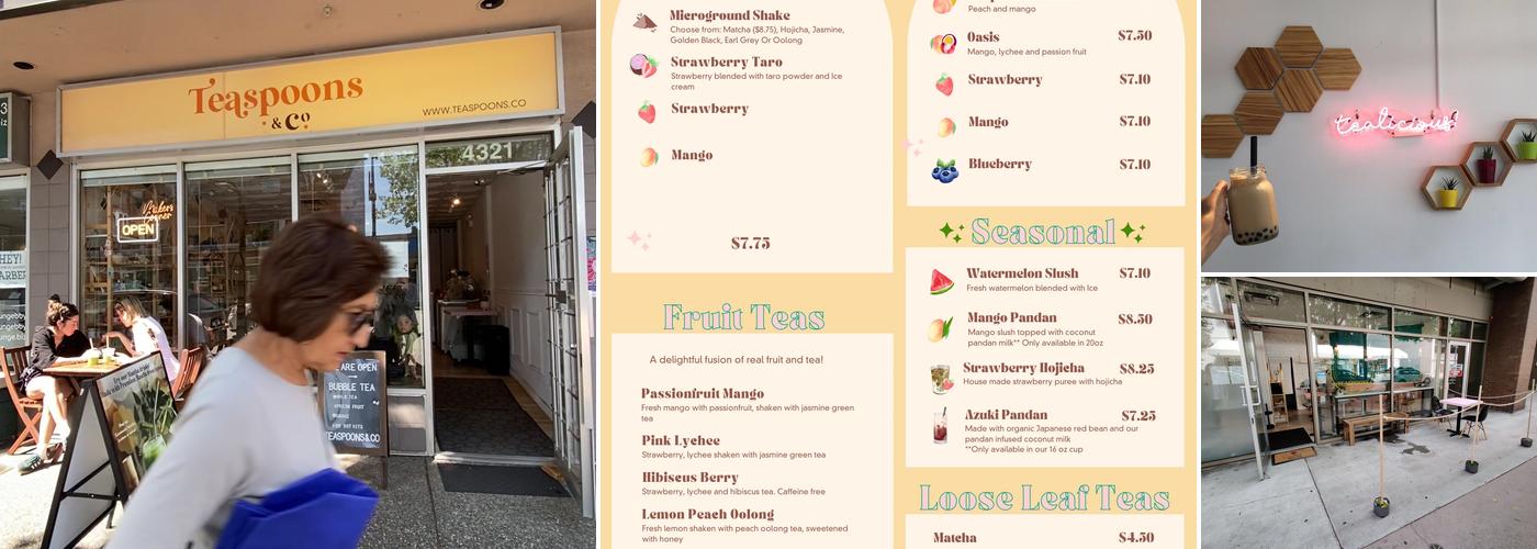 Teaspoons & Co. Menu