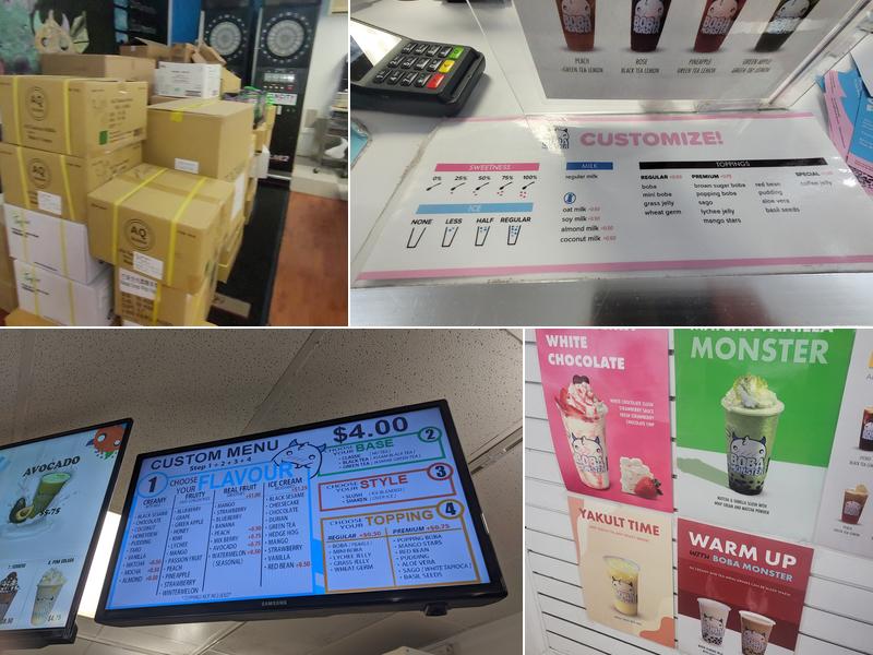 Boba Monster Menu