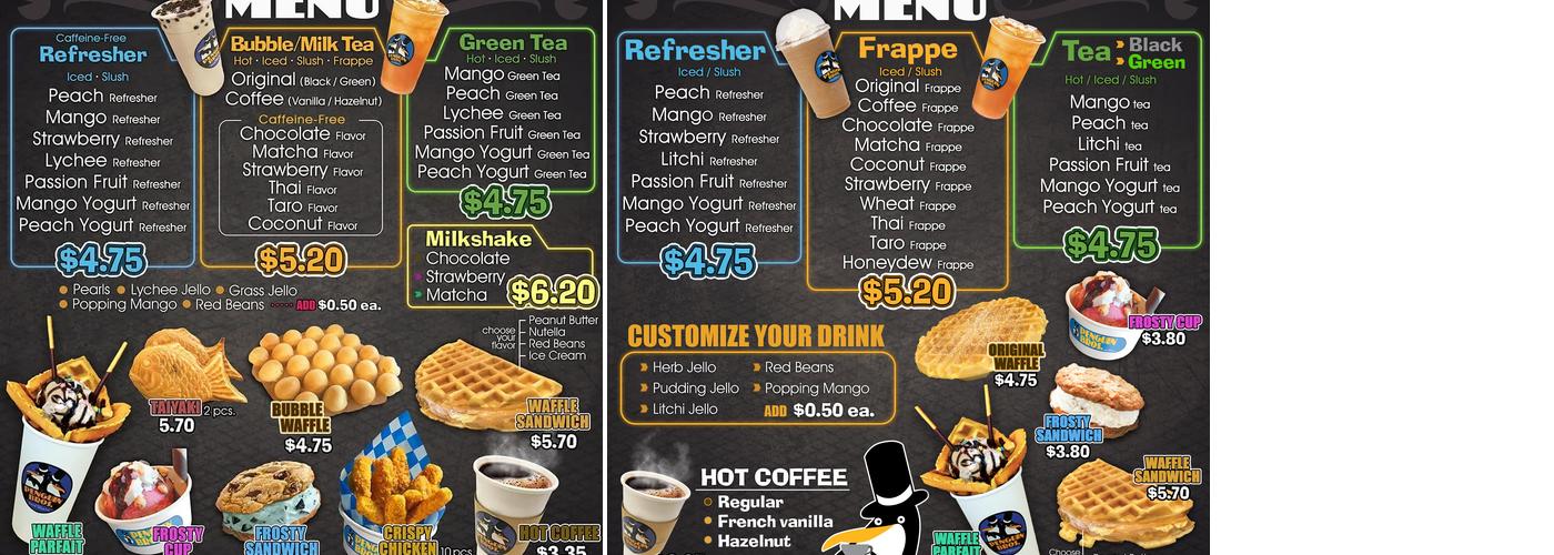 Penguin Bros Menu