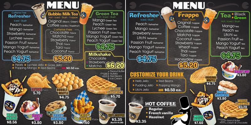 Penguin Bros Menu