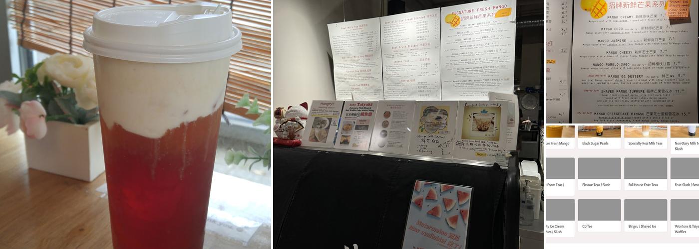 Blossom Teas Menu