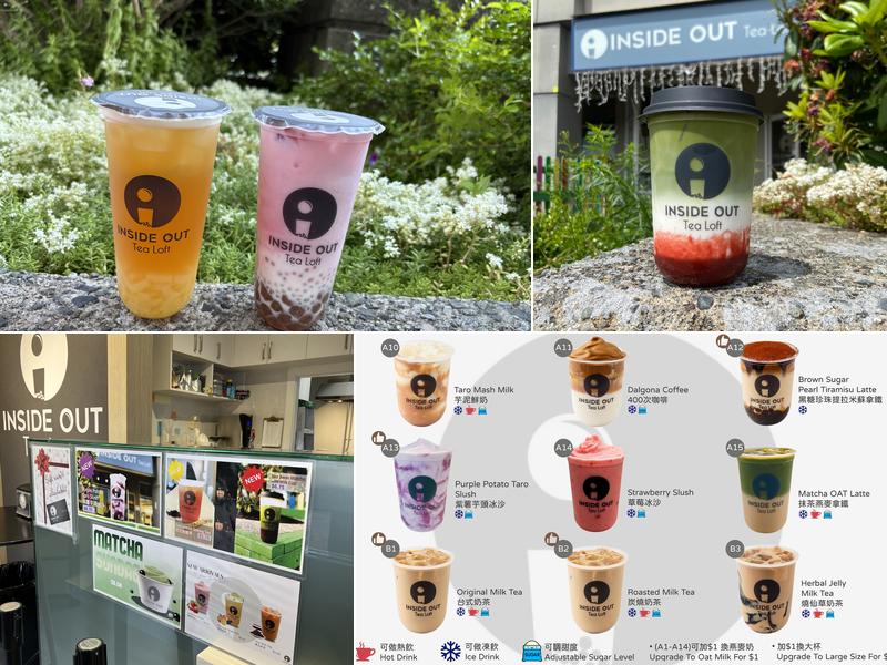 Inside Out Tea Loft Menu