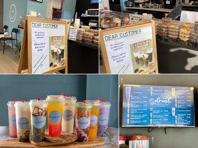 Wonderland Yogurt Menu