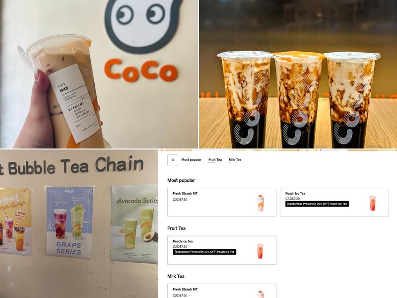 Coco Bubble Tea (Kingsway) Menu
