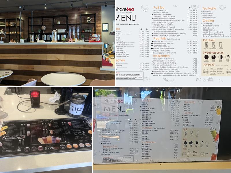 Sharetea Menu