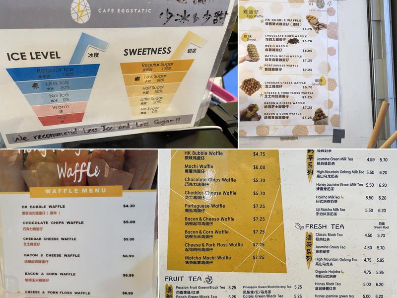 Café Eggstatic Menu