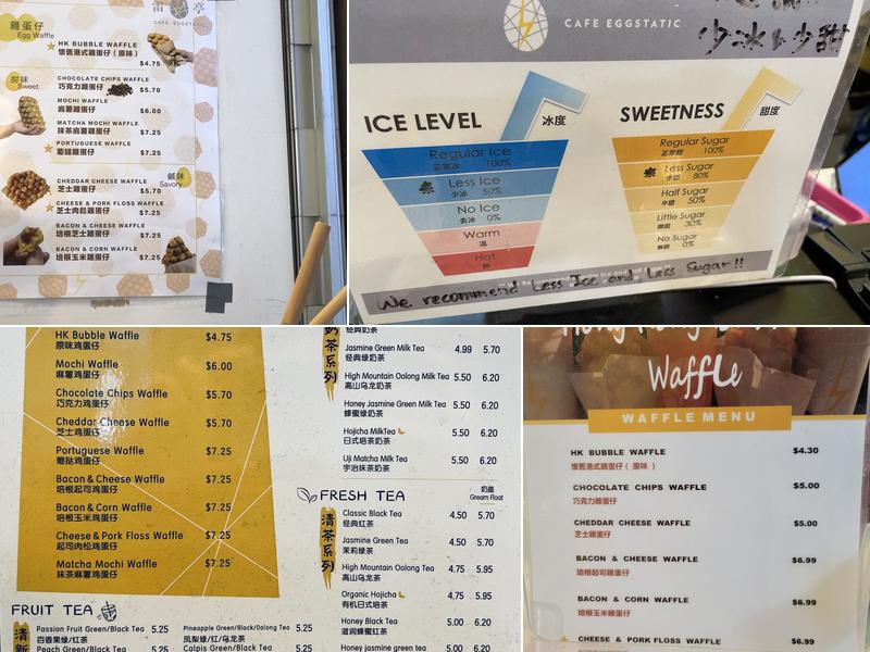 Café Eggstatic Menu