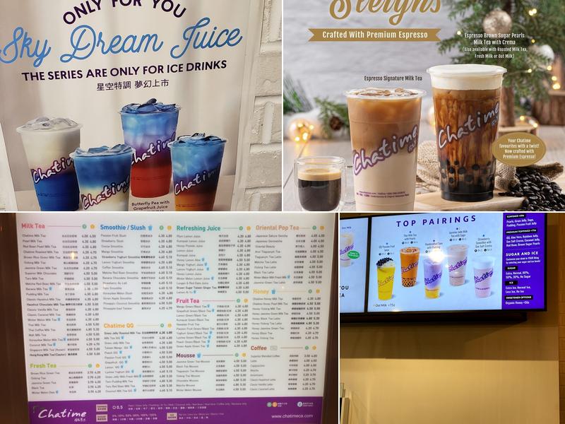 Chatime Menu