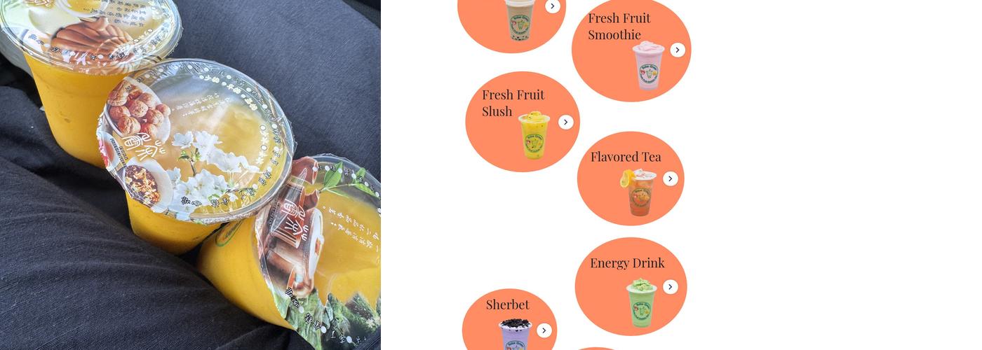 Boba Green Fresh Fruit Smoothies Menu