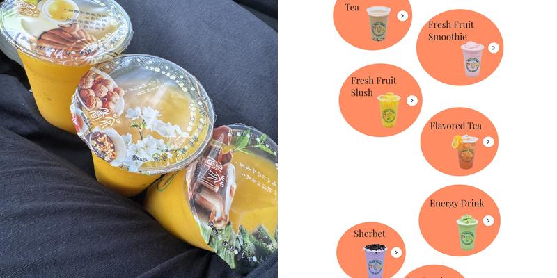 Boba Green Fresh Fruit Smoothies Menu