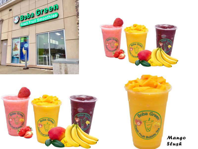 Boba Green Fresh Fruit Smoothies
