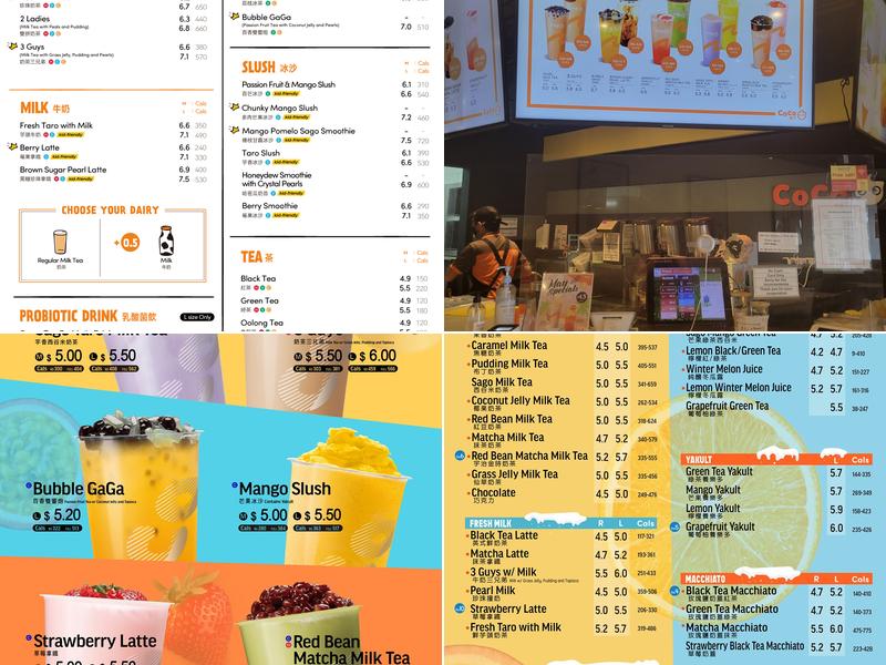 CoCo Fresh Tea & Juice Menu