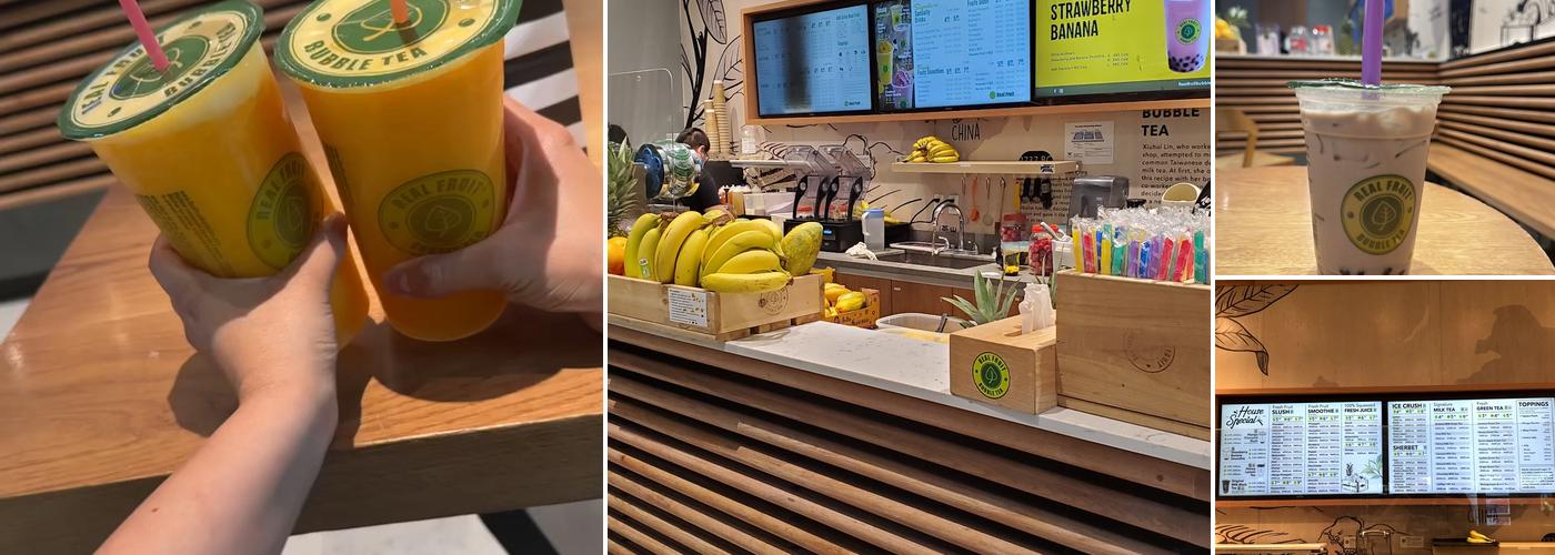 Real Fruit Bubble Tea Menu
