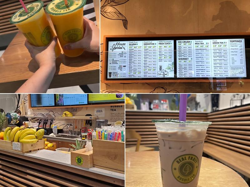 Real Fruit Bubble Tea Menu