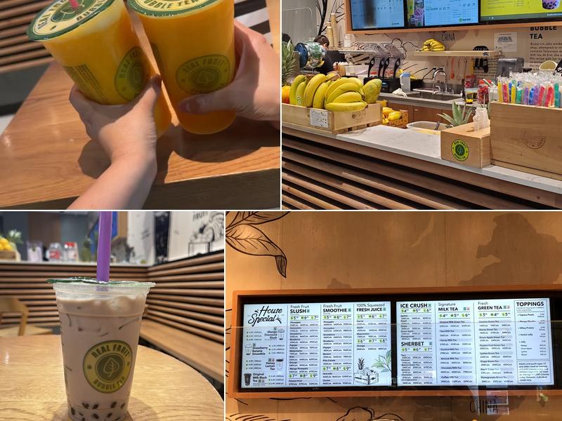 Real Fruit Bubble Tea Menu