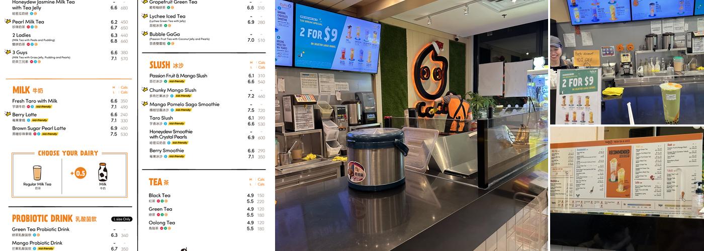 CoCo Fresh Tea & Juice Menu
