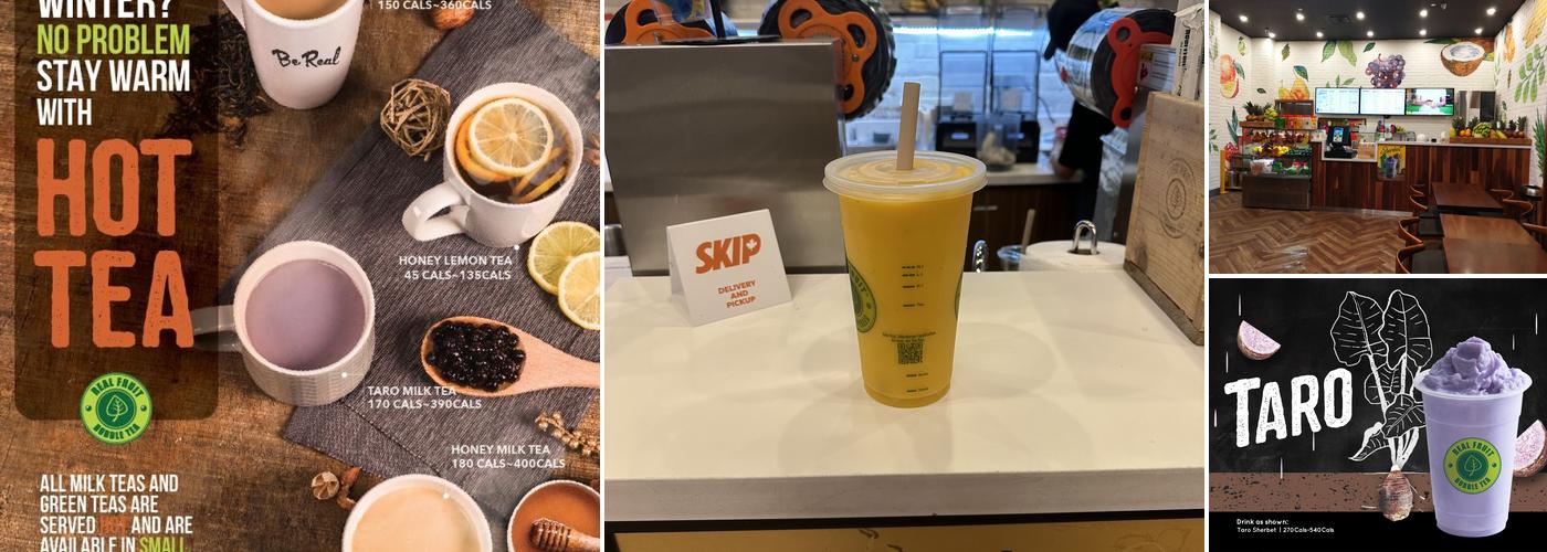 Real Fruit Bubble Tea Menu