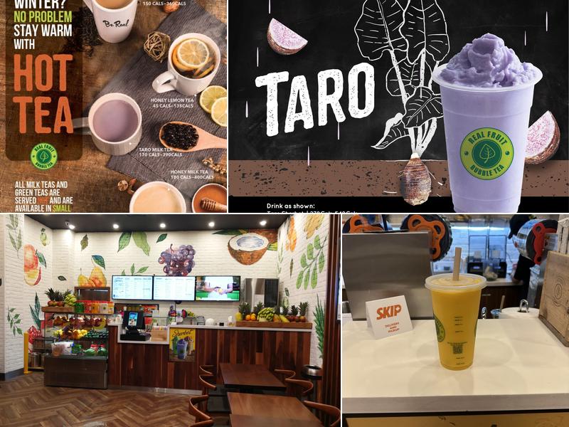 Real Fruit Bubble Tea Menu
