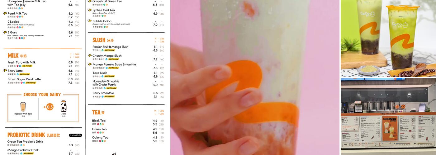 CoCo Fresh Tea & Juice Menu