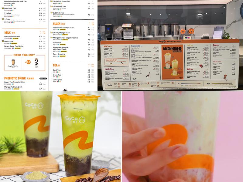 CoCo Fresh Tea & Juice Menu