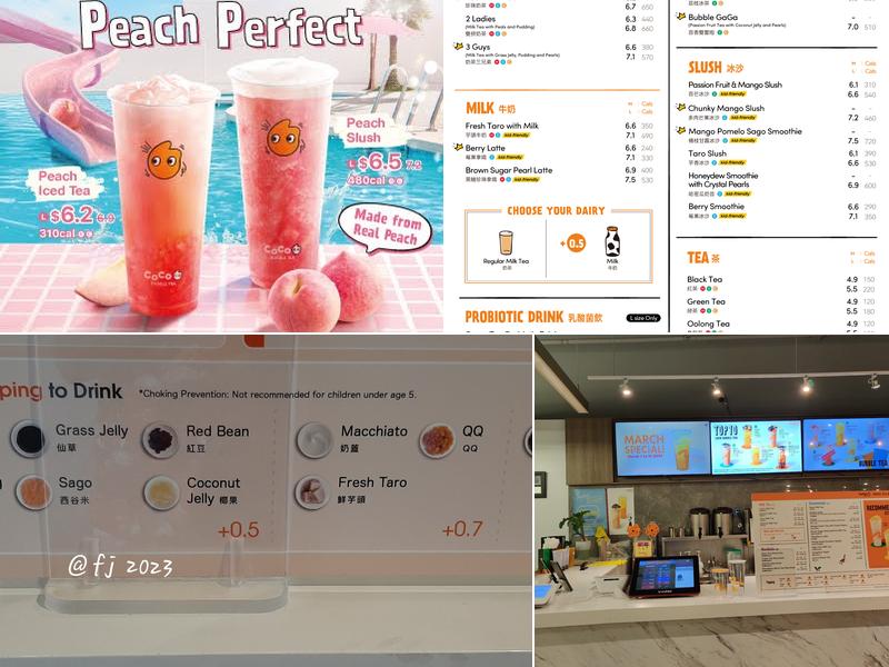 CoCo Fresh Tea & Juice Menu