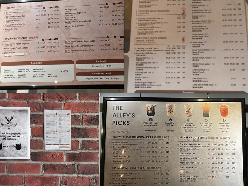 The Alley Menu