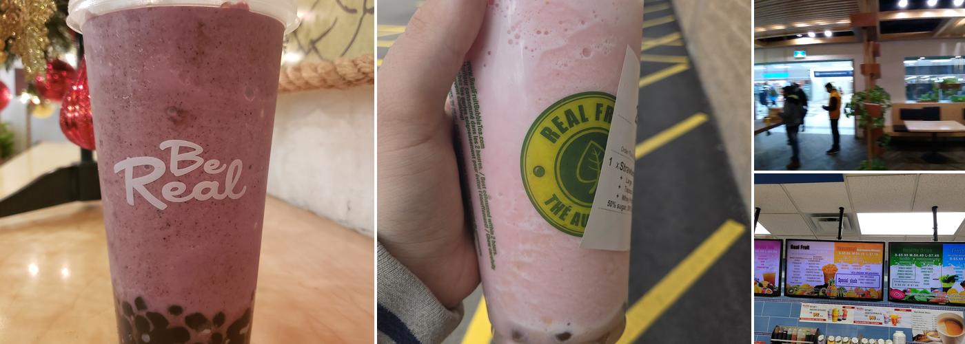 Real Fruit Bubble Tea Menu