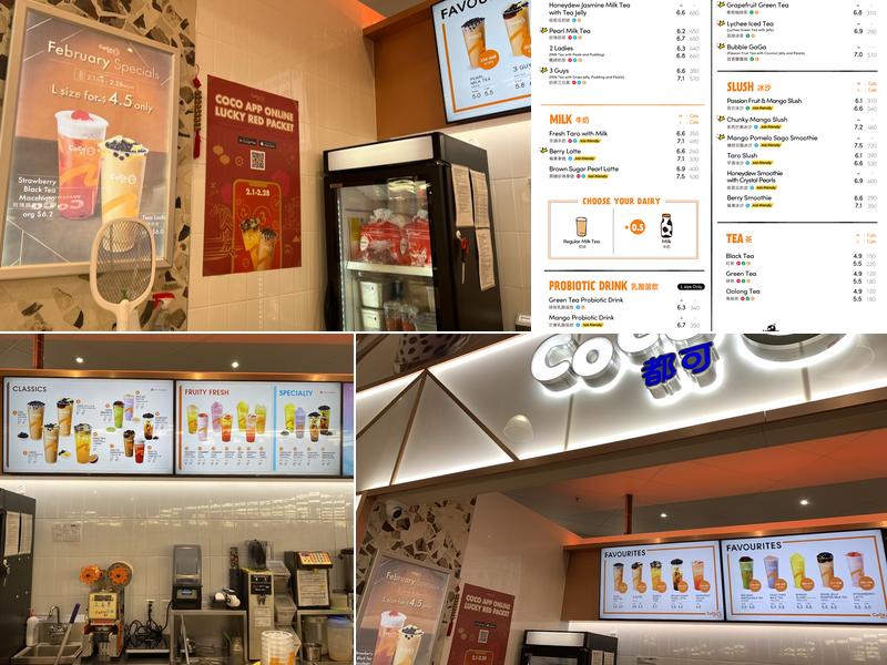 CoCo Fresh Tea & Juice Menu