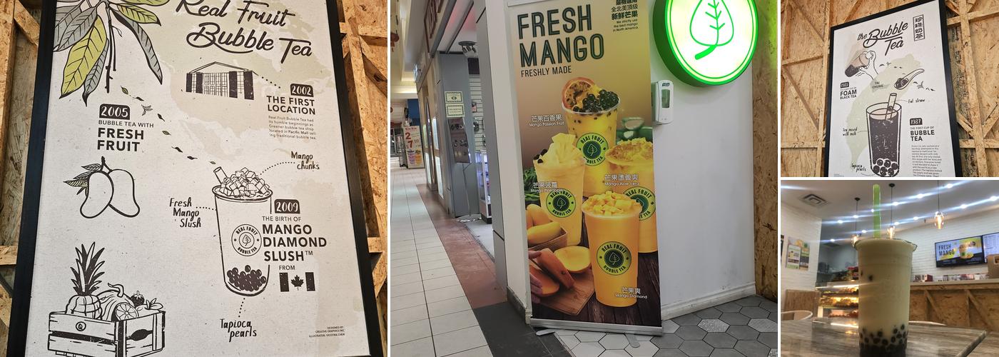 Real Fruit Bubble Tea Menu