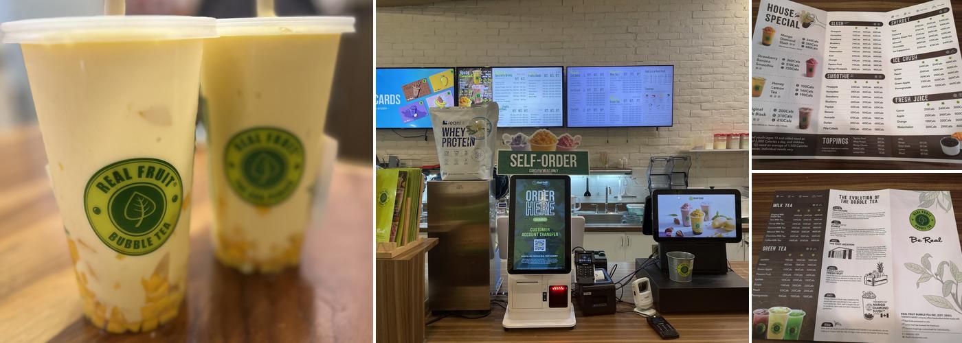 Real Fruit Bubble Tea Menu