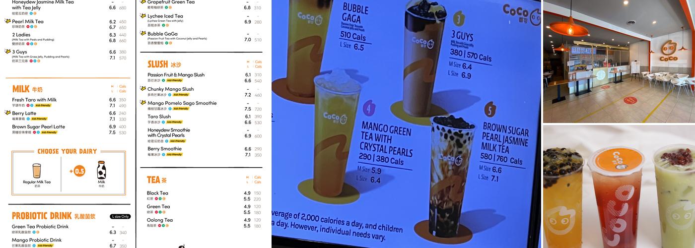 CoCo Fresh Tea & Juice Menu