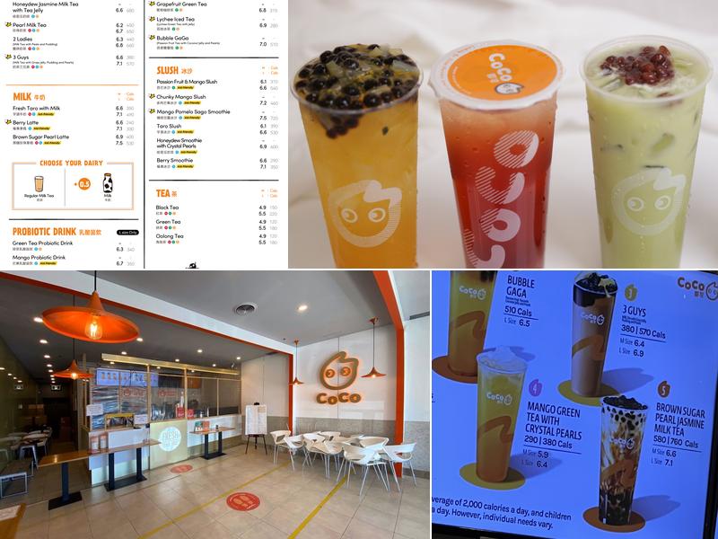 CoCo Fresh Tea & Juice Menu