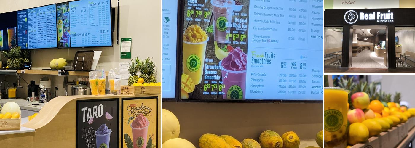 Real Fruit Bubble Tea Menu