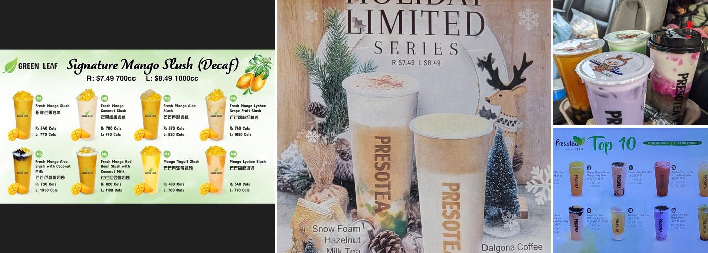 Green Leaf Bubble Tea Menu