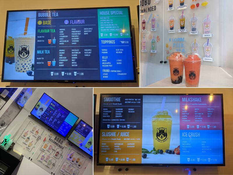 Bobo Tea & Juice Menu