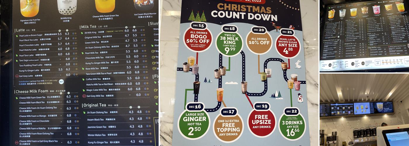 Kung Fu Tea on Highway 7 (Richmond Hill) Menu