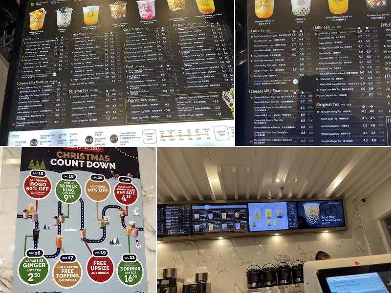 Kung Fu Tea on Highway 7 (Richmond Hill) Menu