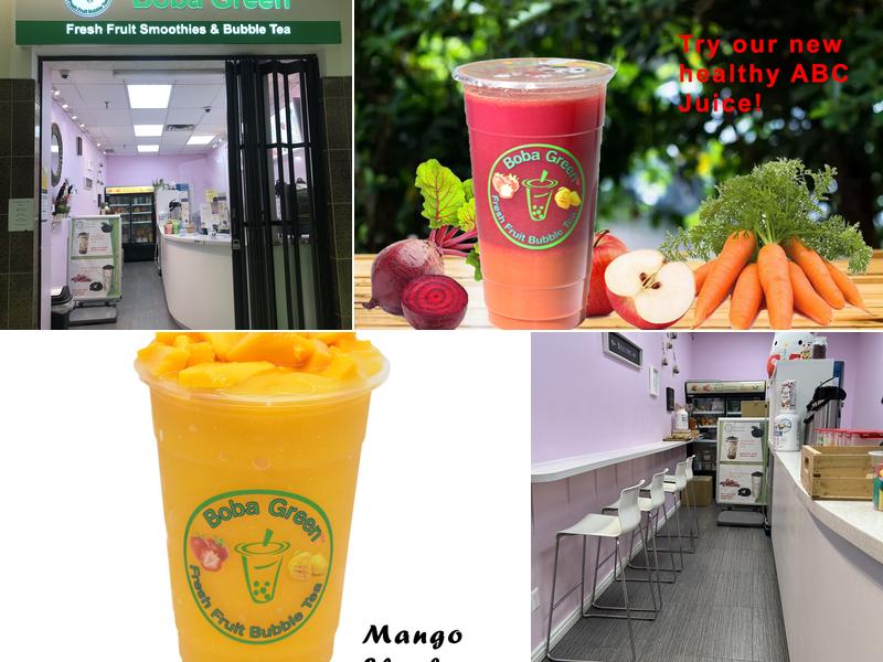 Boba Green Fresh Fruit Smoothies