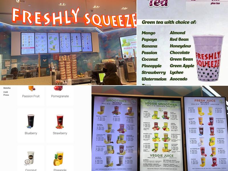 Freshly Squeezed Menu
