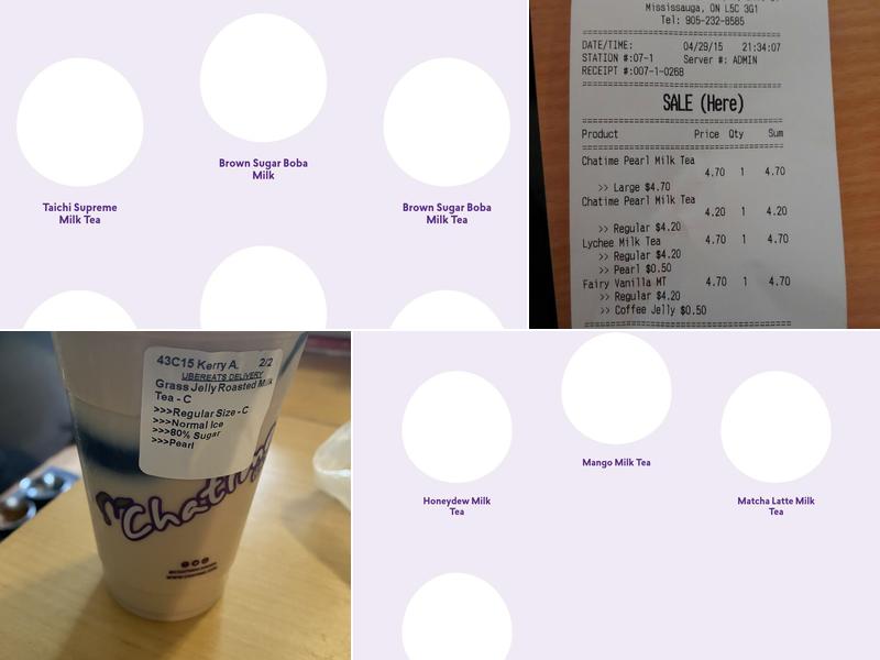 Chatime Menu