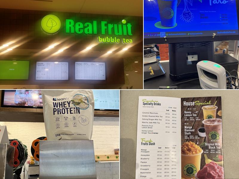 Real Fruit Bubble Tea Menu