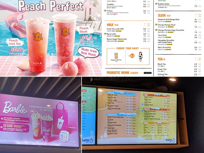 CoCo Fresh Tea & Juice Menu