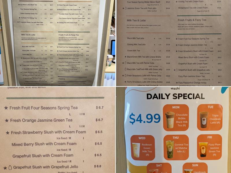 Machi Machi - North York Menu