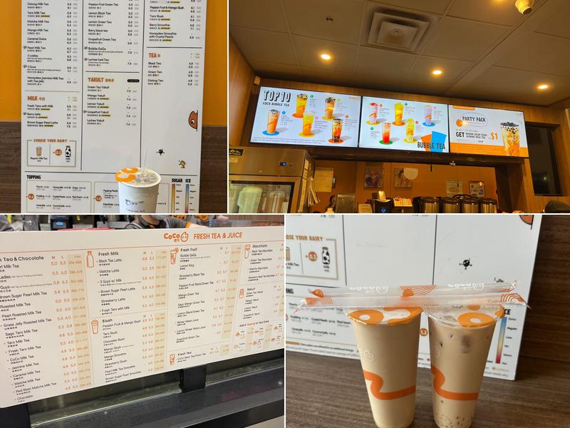 CoCo Fresh Tea & Juice Menu