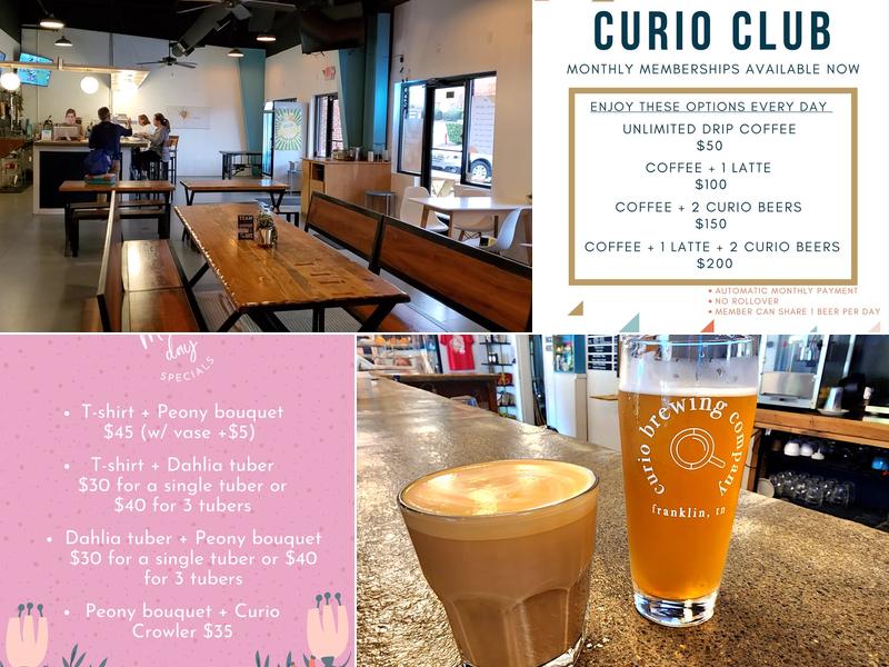 Curio Brewing Company Menu