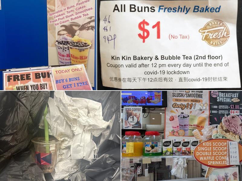 Kin Kin Bakery & Bubble Tea Menu