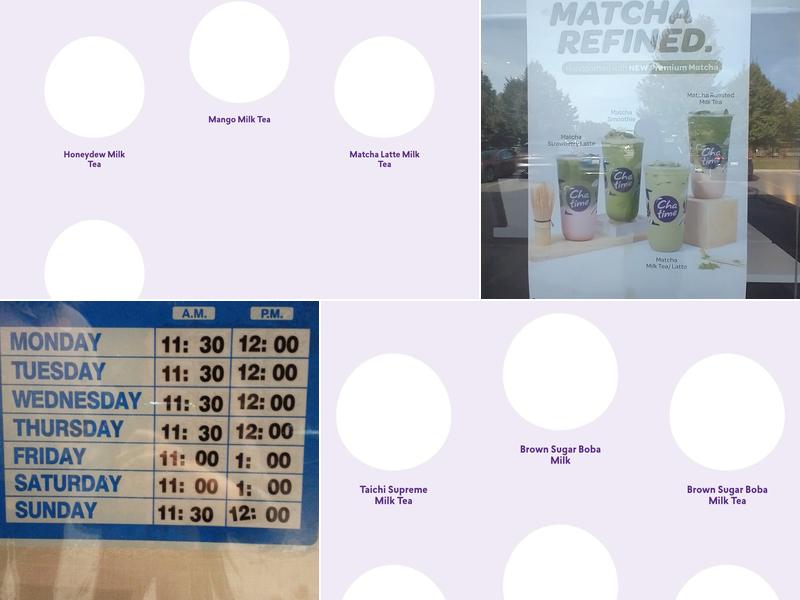 Chatime Menu