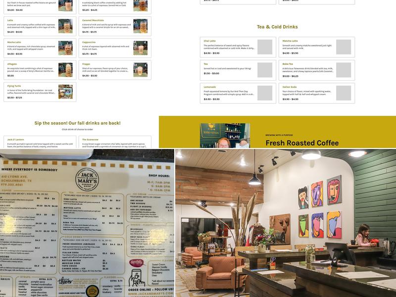 Jack & Mary's Menu